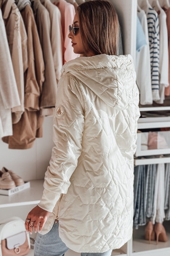 Gesteppte Damen-Übergangsjacke LIVIANA weiß Dstreet TY4808