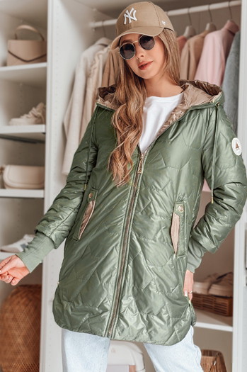 Gesteppte Damen-Übergangsjacke LIVIANA grün Dstreet TY4809
