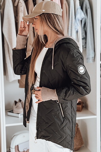 Damen Übergangsjacke mit Kapuze LUMERA schwarz Dstreet TY4818