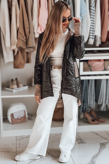 Damen Übergangs-Steppjacke ROSSANA schwarz Dstreet TY4831