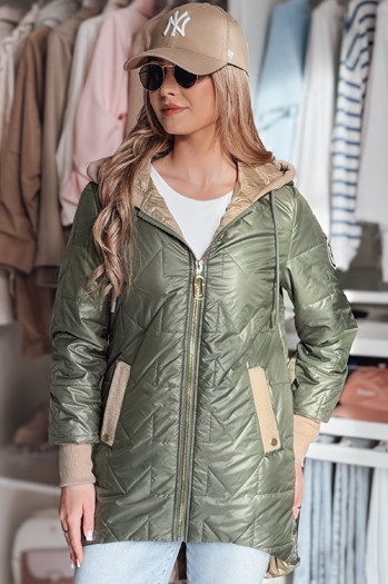 Damen Übergangs-Steppjacke ROSSANA grün Dstreet TY4834