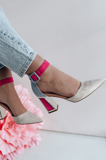 ELEHILL Damen hohe Stiletto-Pumps beige Dstreet ZY0722