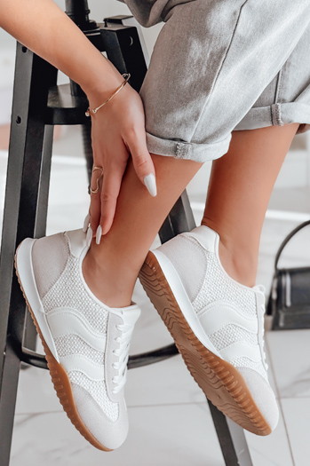 Damen sportliche Turnschuhe INFAMES weiß Dstreet ZY0782