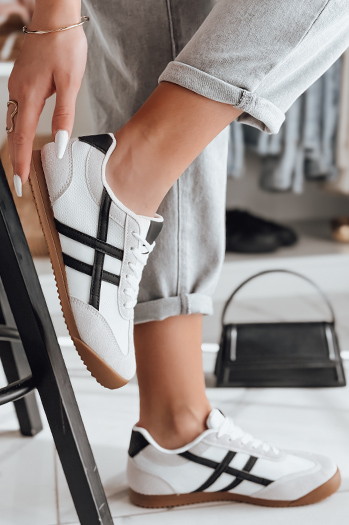 Damen sportliche Turnschuhe RUNLUX weiß Dstreet ZY0788