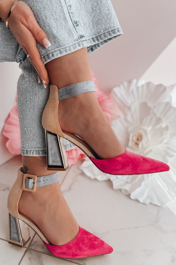 Damen ELEHILL hohe Stiletto Pumps fuchsia Dstreet ZY0843