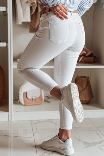 Damen Denim Skinny Hose TRENZI weiß Dstreet UY2443