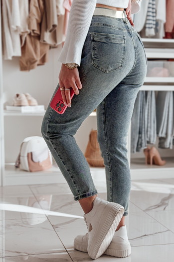 Damenjeanshosen Regular Fit LOVANCIO blau Dstreet UY2456