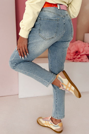 Damen Denim Mom Fit Hose NEWGEN blau Dstreet UY2470
