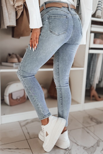 Damen Denim Skinny Hose DEMISTYLE blau Dstreet UY2496