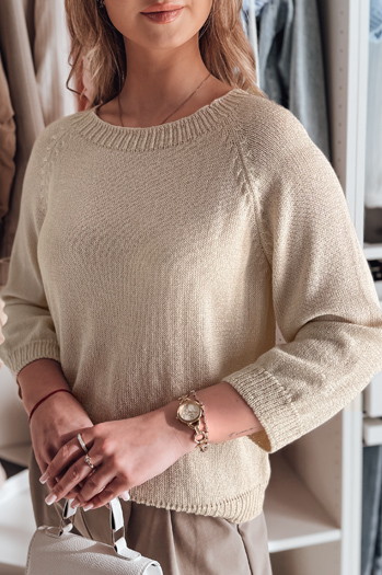 Damen Pullover in Einheitsgröße SOFTICAN beige Dstreet MY2432