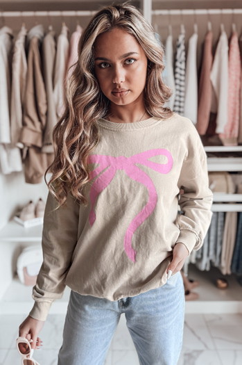 Damen Einheitsgröße Übergröße Sweatshirt SOFTTIE cappuccion Dstreet BY1357