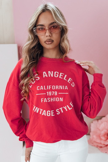 Damen Sweatshirt in Einheitsgröße KALISTYLE koralle Dstreet BY1363