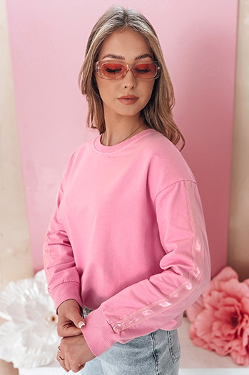 Damen Sweatshirt in Einheitsgröße LUMIVIA rosa Dstreet BY1371