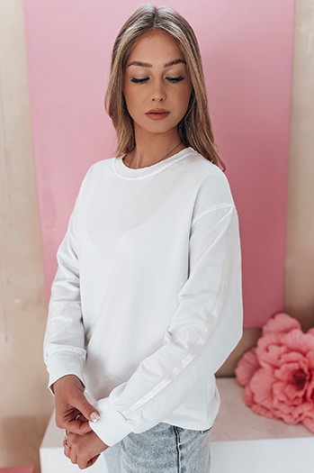 Damen Einheitsgröße LUMIVIA Sweatshirt weiß Dstreet BY1372