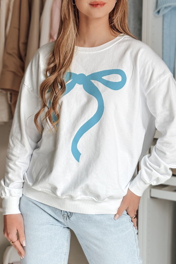Damen Sweatshirt in Übergröße SOFTTIE weiß Dstreet BY1376