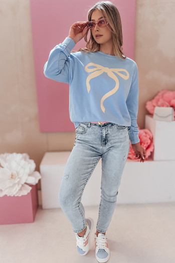 Damen Sweatshirt in Übergröße SOFTTIE blau Dstreet BY1377
