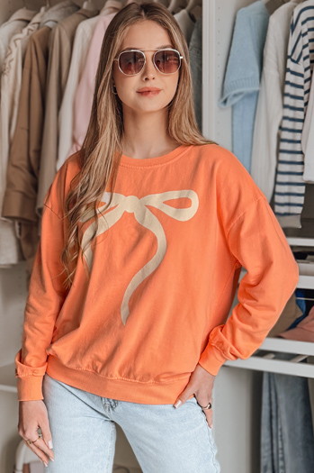 Damen Sweatshirt in Übergröße SOFTTIE orange Dstreet BY1378