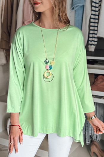 Damen Bluse in Übergröße mit COMFILA-Anhänger hellgrün Dstreet RY2792