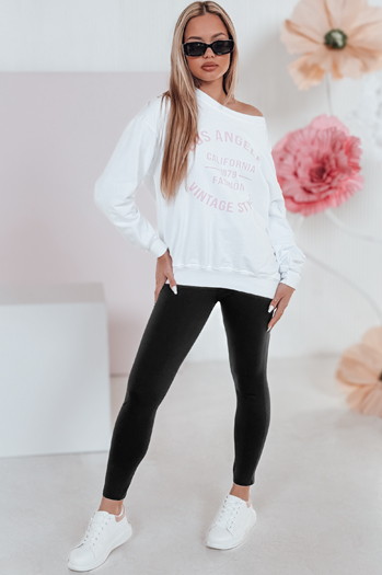 Damen Leggings mit hoher Taille SOFLEGG schwarz Dstreet UY2510