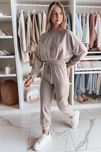 Damen Jogginghose ELEGRA mocha Dstreet UY2515