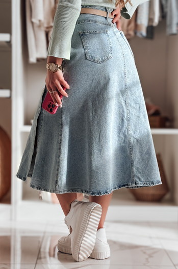 Midirock aus Denim DEMILOVO blau Dstreet CY0487