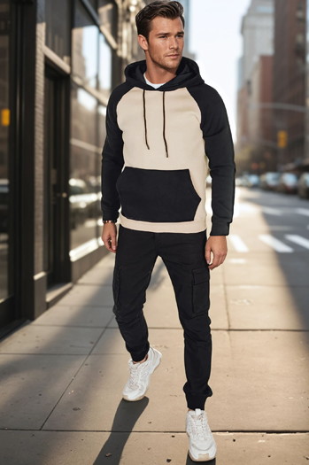Herren-Kapuzenpullover beige Dstreet BX5890