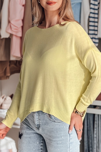 Damen Pullover in Einheitsgröße SENZIA lemon Dstreet MY2449