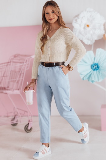 Damen Pullover Einheitsgröße gerippt SWEETDREAM ecru Dstreet MY2457