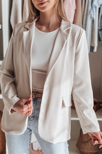 Damenblazer in Einheitsgröße RESIDAL hellbeige Dstreet PY0122