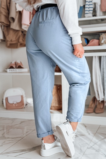 Damen Chinohose mit Gürtel TAILANDI blau Dstreet UY2550