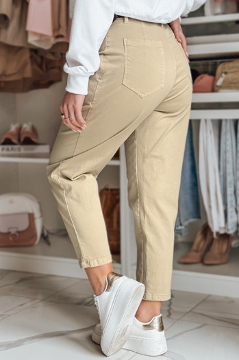 Damen Chinohose CHINOSKA Hose dunkelbeige Dstreet UY2556