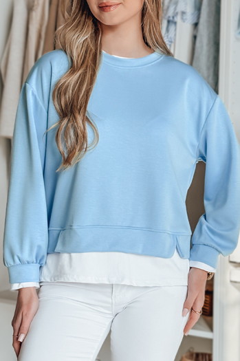 Damen Sweatshirt in Übergröße LUZZIO blau Dstreet BY1382