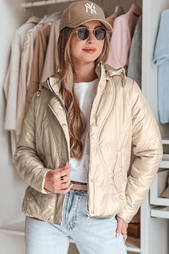 Damen Übergangs-Steppjacke MARISSIA beige Dstreet TY4851