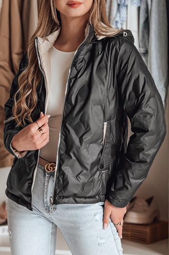 Damen Übergangs-Wendejacke SYLVIAN schwarz Dstreet TY4861