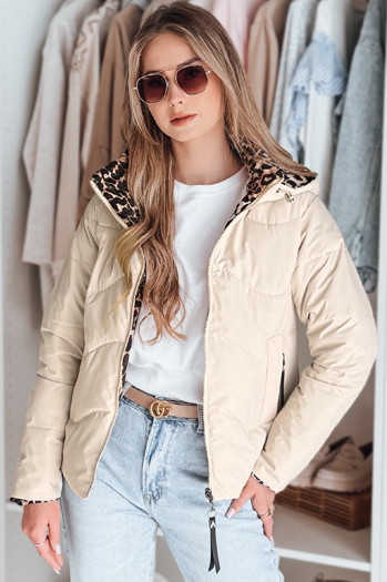 Damen Übergangsjacke Wendejacke ZIBERKA beige Dstreet TY4869