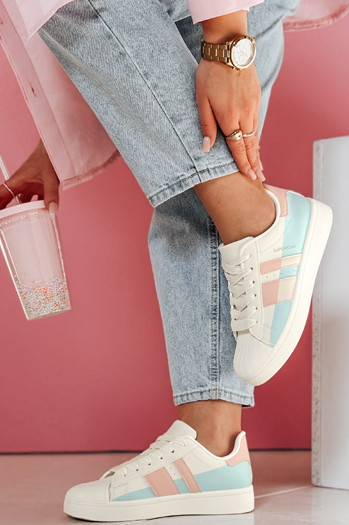 Damen Plateau Turnschuhe JUNOMI rosa Dstreet ZY0861