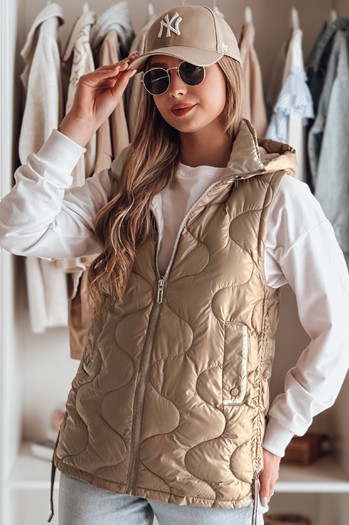 Damen Übergangs-Steppweste VESOLITA camel Dstreet TY4878