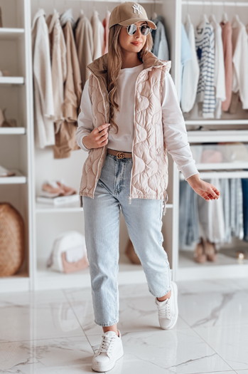 VESOLITA Damen Übergangsweste gesteppt rosa Dstreet TY4879