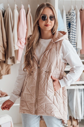 Damen Übergangs-Steppweste OLINVIA rosa Dstreet TY4885