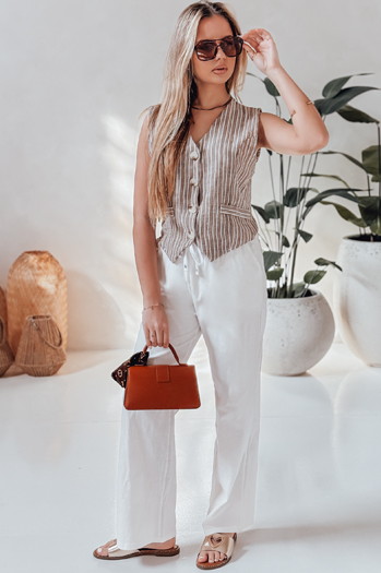 Damen Freizeithose mit weitem Bein BOHO DAY weiß Dstreet UY2652