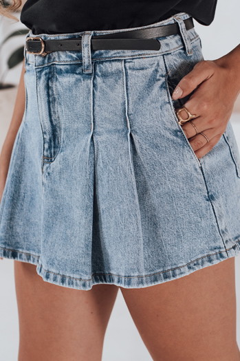 Damen Denim Röcke und Shorts VIBEGIRL blau Dstreet SY0479