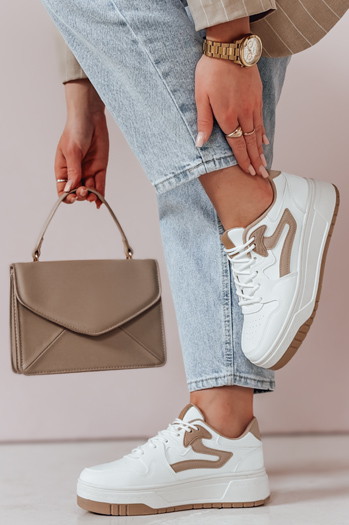 BEIMEI Damen Plateau Turnschuhe weiß Dstreet ZY0871