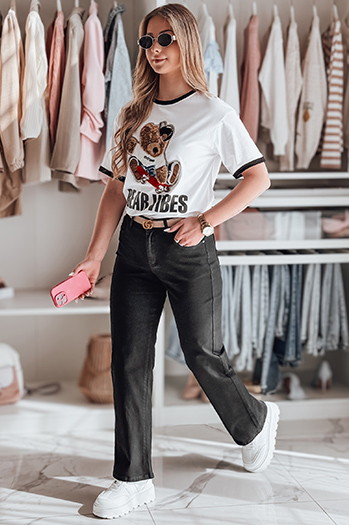 Damenhose mit weitem Bein DELUSSIA schwarz Dstreet UY2669