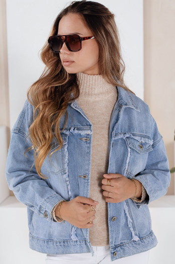 Damen Jeansjacke DENZARIA blau Dstreet TY4905