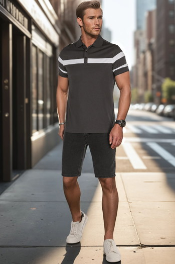 Herren Denim-Shorts schwarz Dstreet SX2493