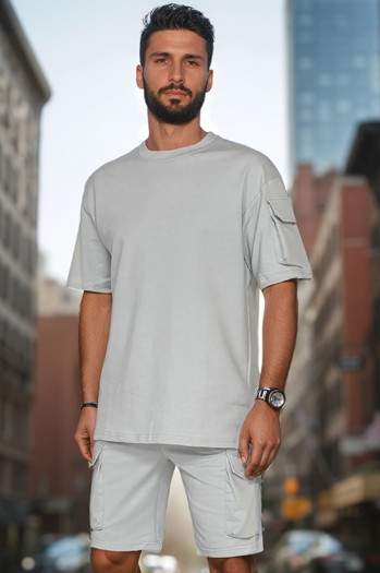 Herren-Basisset grau Dstreet AX0797