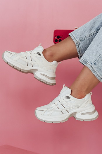 MODERMAX Damen weiß Dstreet Turnschuhe ZY0898