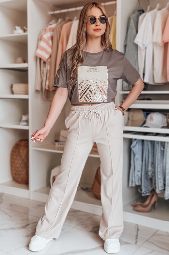 Damen Sweathose DRESSANIK hellbeige Dstreet UY2702