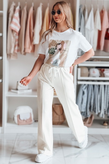 Damen Jogginghose DRESSANIK ecru Dstreet UY2703