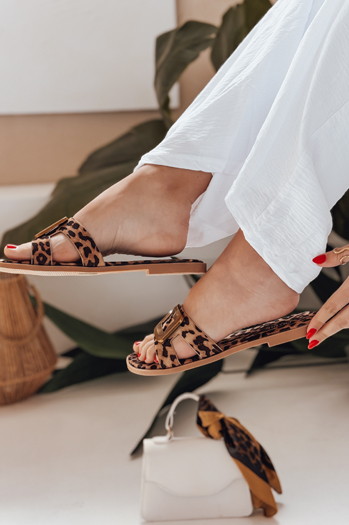 GLAMSTEP Damen Flip-Flops mit Leopardenmuster Dstreet ZY0928